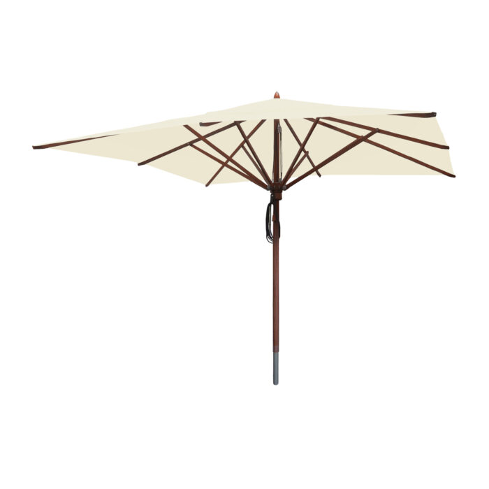 10 Square African Mahogany Patio Umbrella