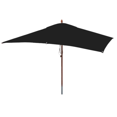 10x6.5 Foot Rectangle African Mahogany Umbrella