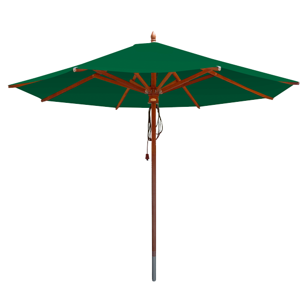 9 foot Octagon African Mahogany Umbrella