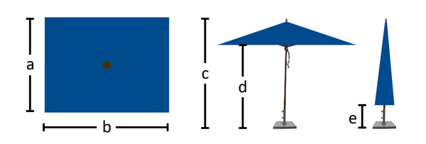 Rectangle Patio Umbrella Dimensions copy