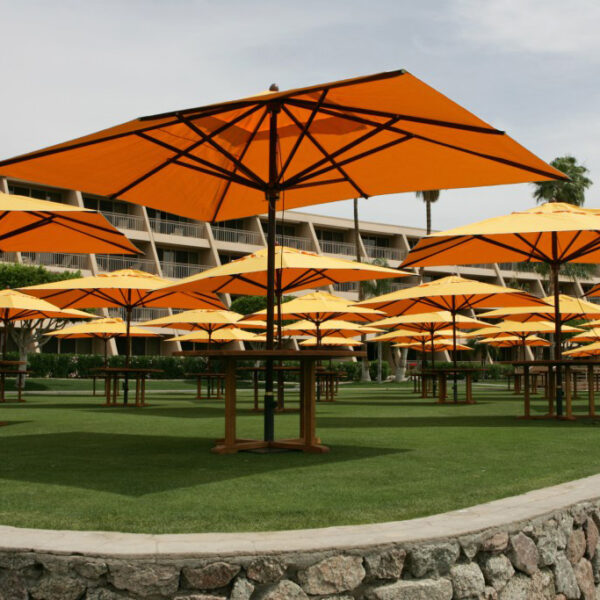 Patio umbrella with base at NACDS